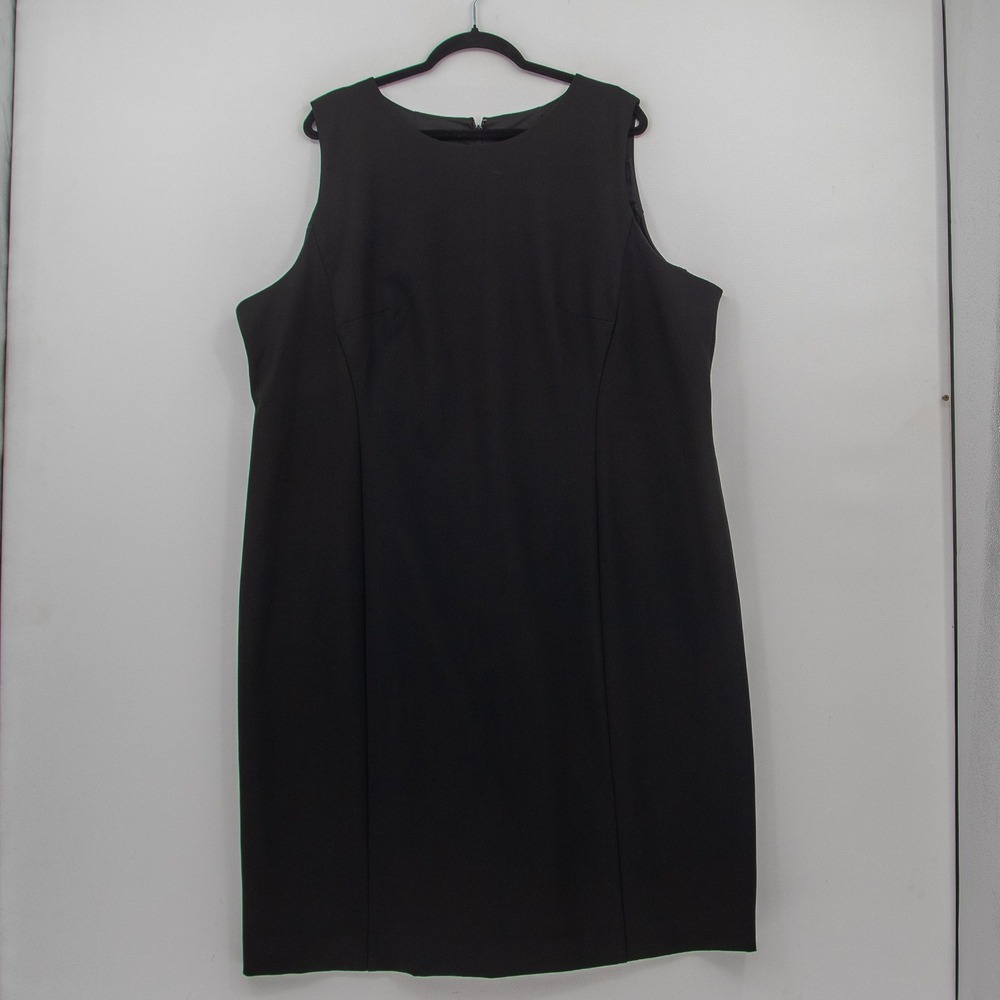 J. Crew Sheath Dress Womens 24 Black Sleeveless Minimalist Professional NEW